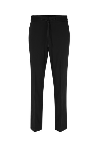 HUGO Extra-slim-fit stretch-cotton trousers with drawstring waist