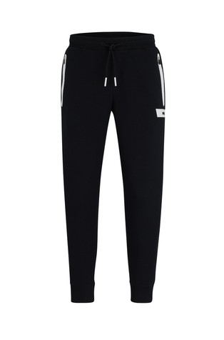 BOSS - Regular-fit tracksuit bottoms with decorative reflective