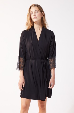 ETAM Liddy lace trimmed negligee