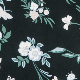 Crna - Black Floral Print