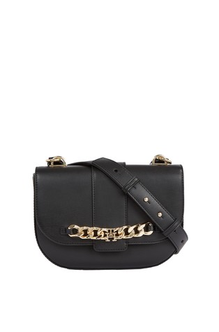 TOMMY HILFIGER Monogram Chain Flap Crossover Bag Emporium